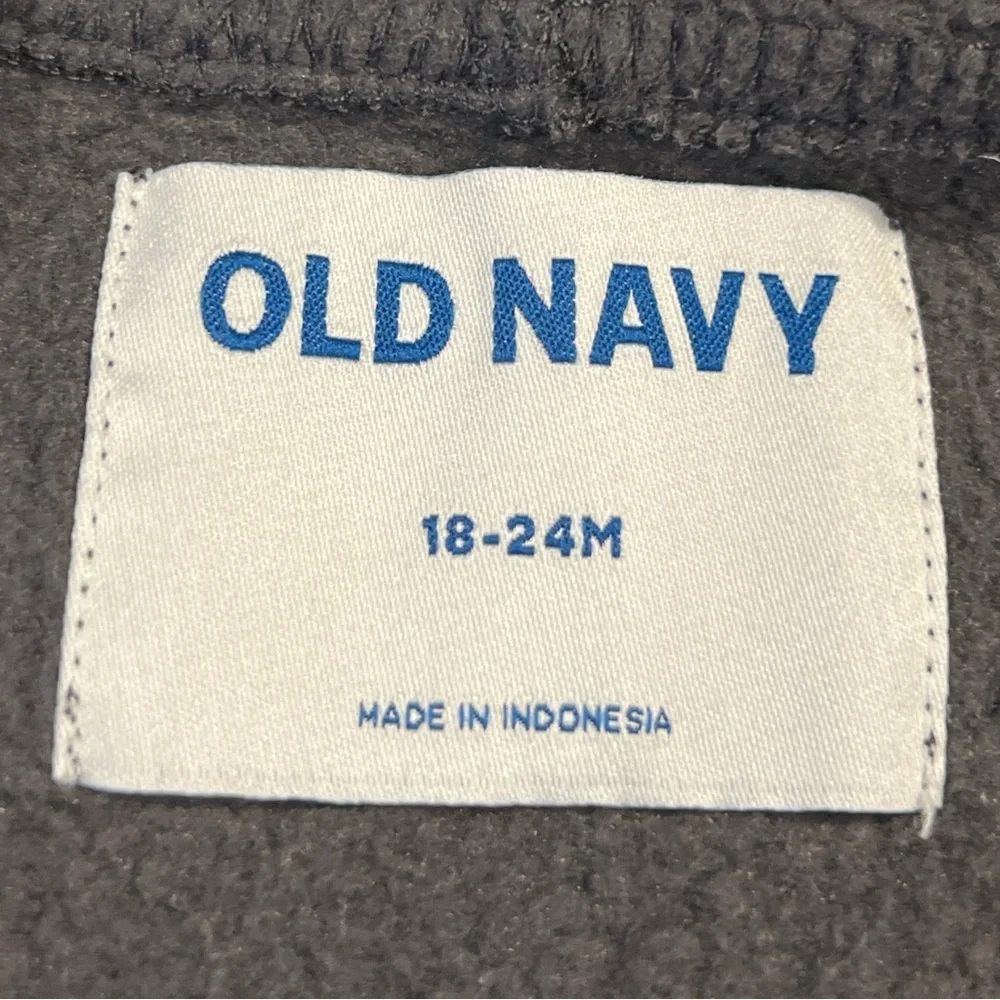 Old Navy Unisex Toddler Zip-Front Gray Hoodie & Short Set, Size 18-24 months‎